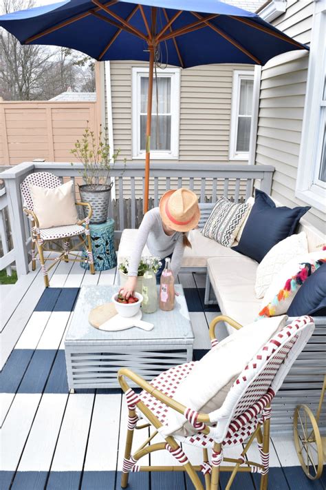 DIY Painted Deck and Decor - Nesting With Grace