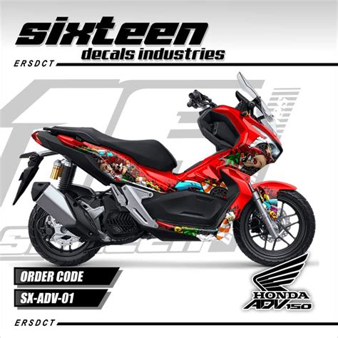 Decal Sticker Honda ADV 150 Fullbody Desain SX 21 01 Lazada Indonesia