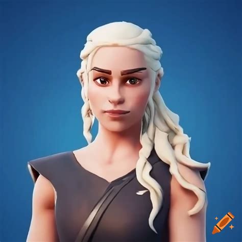 Daenerys Targaryen In Fortnite Crossover Artwork On Craiyon