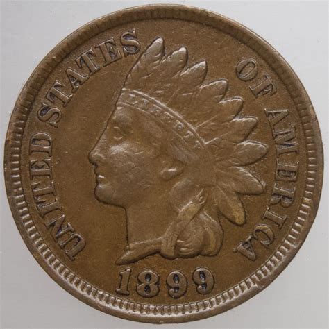 1899 P Indian Head Cent 44 For Sale Buy Now Online Item 424799