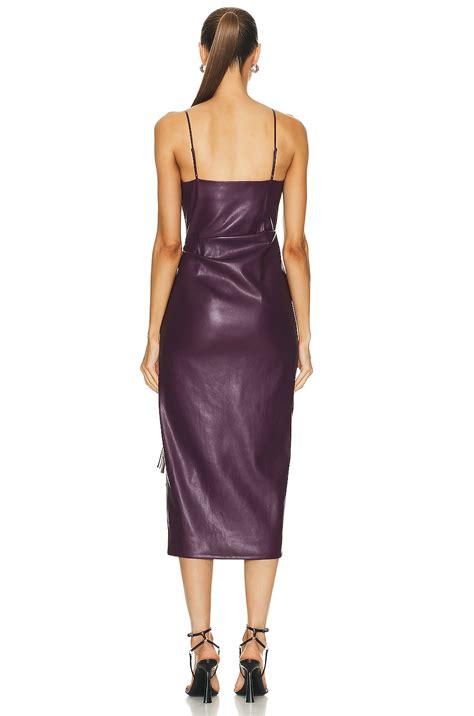 Simkhai Carlee Fringe Midi Dress In Plum Fwrd