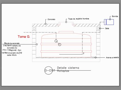 Cisterna En AutoCAD Descargar CAD Gratis 201 54 KB Bibliocad