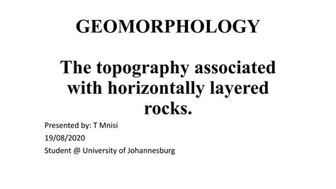 Geomorphology Ppt