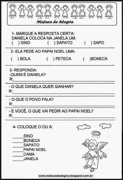 Avaliações de português para 4º bimestre Atividades Pedagógicas