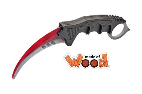 Wooden Knife Karambit Cs Go Autotronic Maskbro Etsy