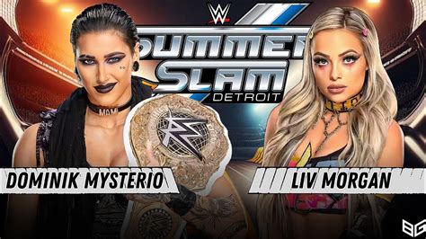 Wwe K Rhea Ripley Vs Liv Morgan Wwe Summerslam Youtube