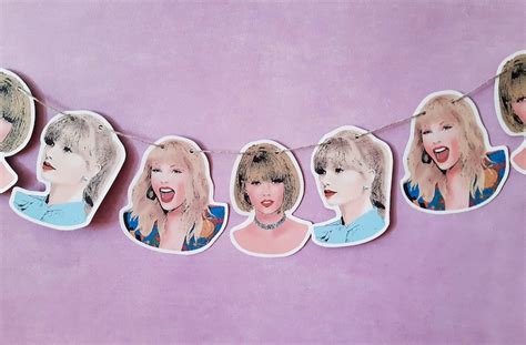 Taylor Swift Printable Wall Art Decor Taylor Swift Birthday Etsy