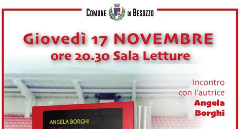 A Besozzo Questa Sera Incontro Con L Autrice Di L Ultimo Goal Angela