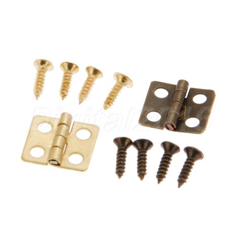 40pc Miniature Hinges Jewelry Cigar Box Decorative Cabinet Dollhouse