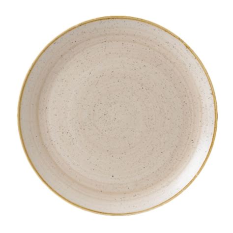 Churchill Stonecast Nutmeg Cream Coupe Evolve Plate 12 34 Case Of 6