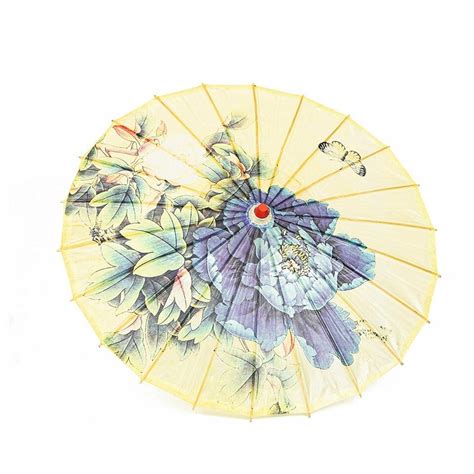 Asian Home Rainproof Handmade Chinese Oiled Paper Umbrella Parasol 33 Peony Ebay