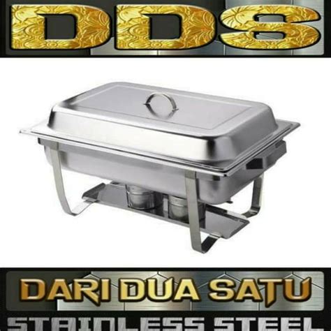 Jual Chafing Dish 2 Sekat 11 Liter L Wadah Prasmanan L Pemanas Makanan