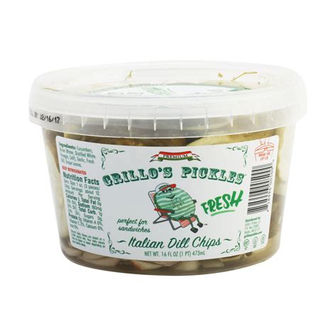 Grillos Pickles Italian Dill Chips Fl Oz Wholefoods Market In