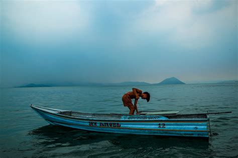 Vog Enveloped Fishing In Laurel Batangas Abs Cbn News