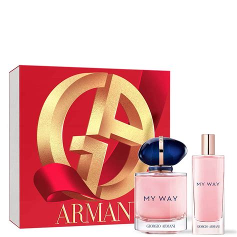 Armani My Way Eau de Parfum 50ml and My Way Eau de Parfum 15ml Set ...
