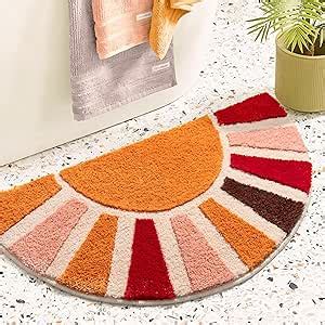 Amazon Brakki Boho Bathroom Rugs Cute Bath Mat Non Slip For