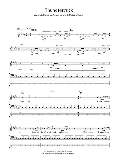 Thunderstruck | Sheet Music Direct