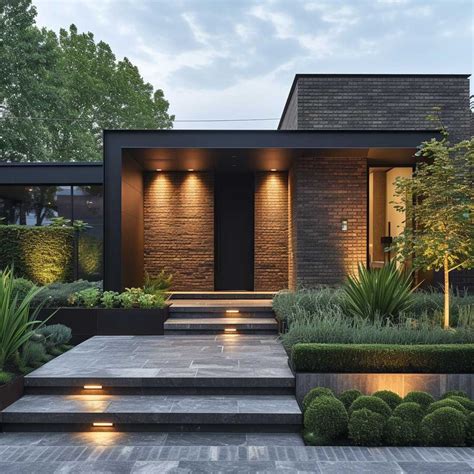 Boost Your Home S Facade With Modern Front Garden Brick Wall Designs