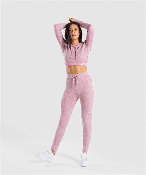 Gymshark Slounge Leggings Dusky Pink Marl Gymshark