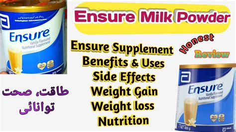 Nutritional Supplement Ensure Abbot Ensure Milk Powder Review