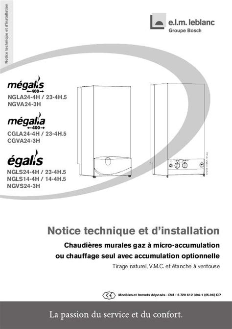 Notice ELM LEBLANC MEGALIA CGVA24 3H chaudière Trouver une solution à