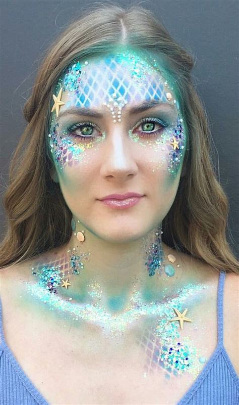 Pin von Facepainting by Lindsay auf mermaids and fish | Halloween make ...