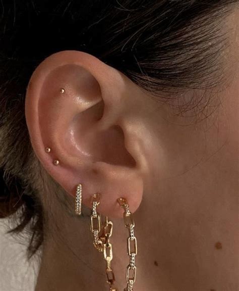 Beautiful Earrings Piercing K Peleri Piercing Fikirleri Moda Tak