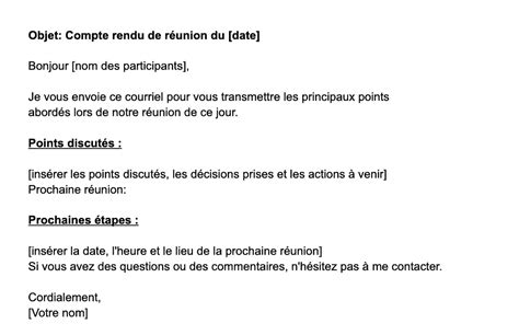 Modèle de compte rendu de réunion 5 astuces efficaces MerciApp