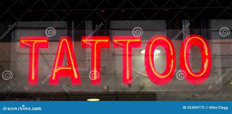 Tattoo Sign stock image. Image of tattoo, lighting, view - 42404775