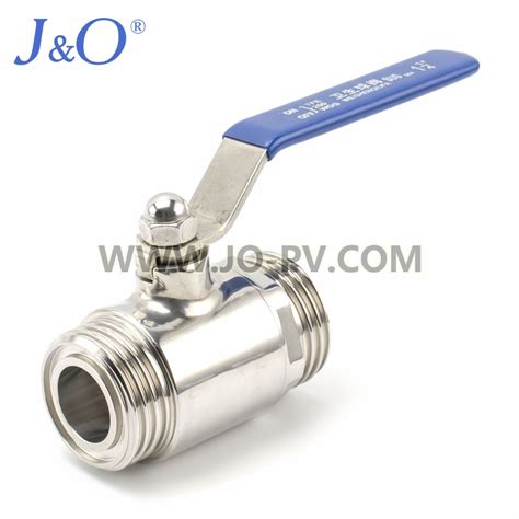 Sanitary Stainless Steel Male Thread Ball Valve China Jando Fluid Control