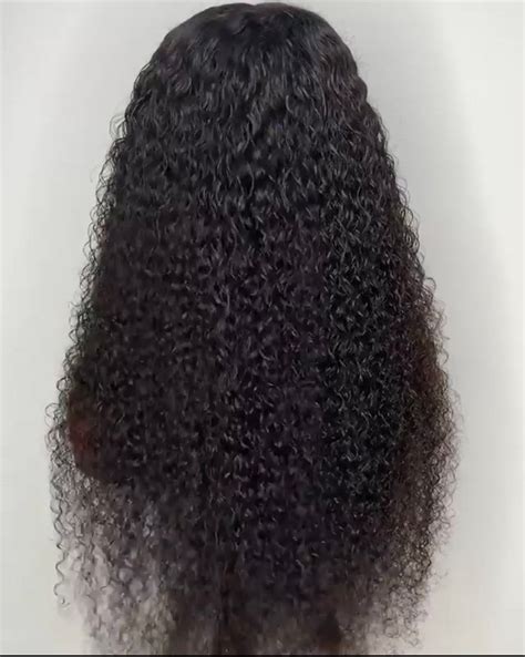 30 32 34 36 38 40 Inch Deep Wave Wig Curly Lace Front Human Etsy