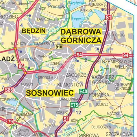 Polska Mapa Drogowa Magnetyczna Artglob