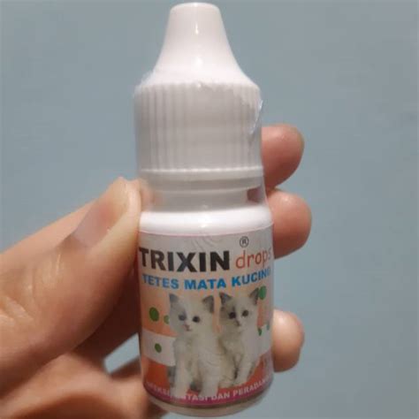 Jual Trixin Cat Ml Obat Tetes Mata Kucing Infeksi Iritasi Mata Merah