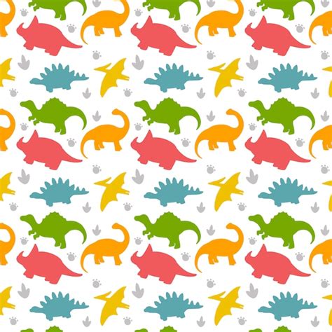 Premium Vector Dinosaur Seamless Pattern