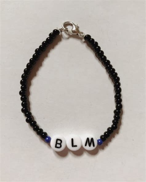 Beaded Black Lives Matter Bracelet Fundraiser Etsy