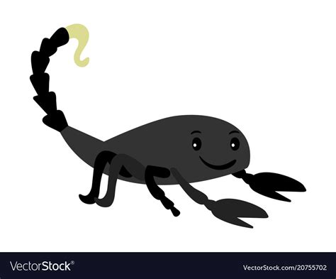 Scorpion Animal Cartoon Icon Royalty Free Vector Image