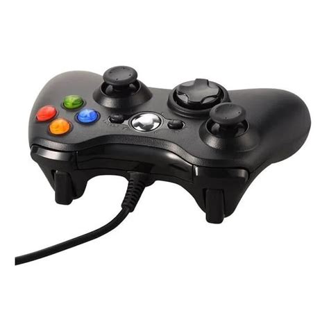 Controle Fio Xbox 360 E Pc Slim Joystick Xbox Shopee Brasil