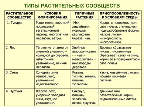 Типы растительных сообществ - презентация онлайн