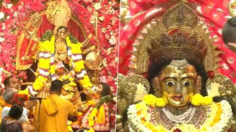 Sharad Navratri 2023 Day 7 नवरात्रि का सातवें दिन उमड़ी भक्तों की भीड़