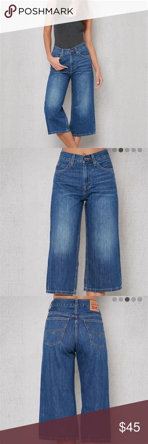 Levis Denim Culotte Clothes Design Fashion Levi