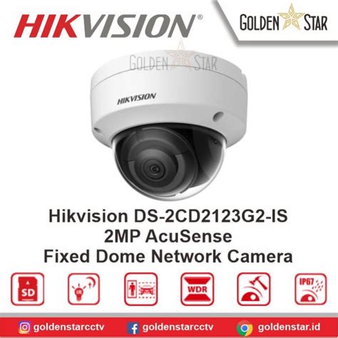 Jual Hikvision IP Camera DS 2CD2123G2 IS Dome IP Camera Jakarta