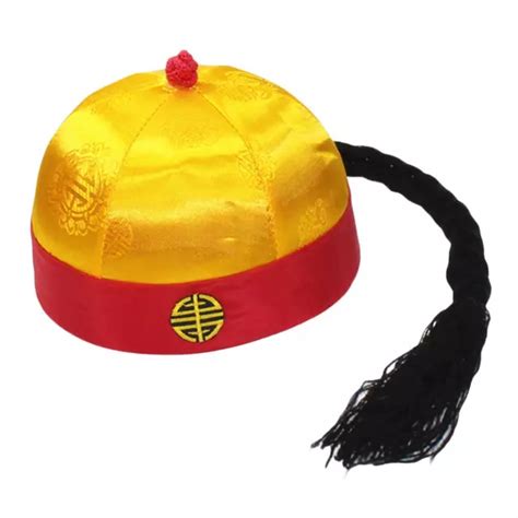 Chinese Oriental Hat Chinese Qing Emperor Hat Party Cosplay Cap