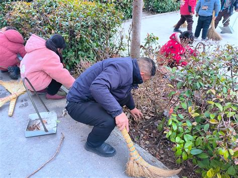 蒙城县王集乡秦湖小学：爱国卫生大扫除 干干净净迎“两节”亳州文明网