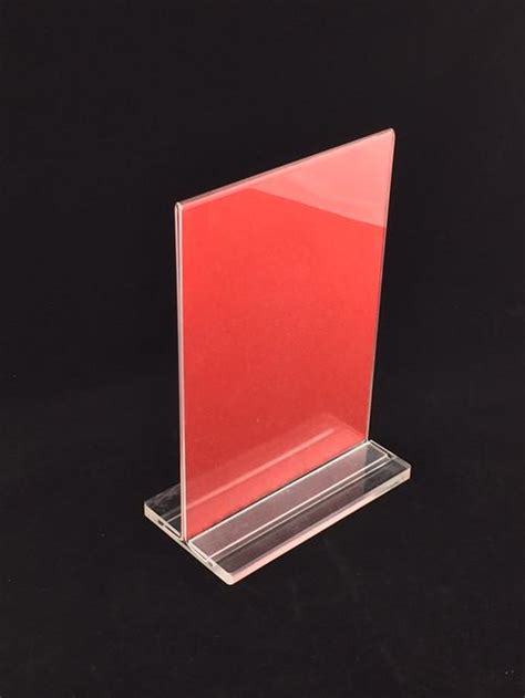 Customized Color Acrylic Sign Holder Display Acrylic Wall Mounted Sign