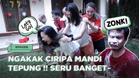 HEBOH BANGET LOMBANYA CIRIPA SAMPAI MANDI TEPUNG JOGET OJO