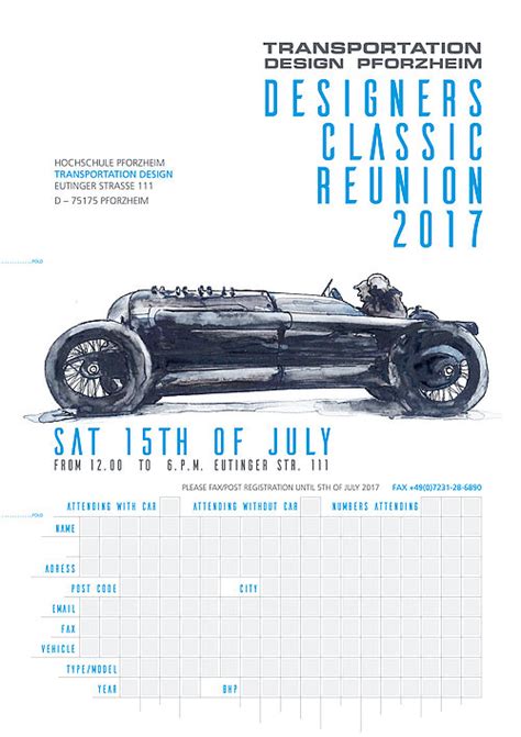 Hochschule Pforzheim Designers Classic Reunion Summer