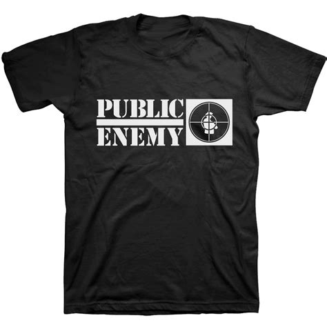 Public Enemy Logo T Shirt In 2022 Public Enemy Tshirt Logo Black Tee