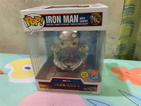 WITH FREEBIE IRON MAN WITH GANTRY 905 GITD PX FUNKO Hobbies Toys