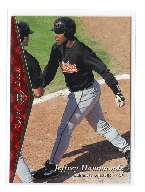 Baseball Card Jeffrey Hammonds Baltimore Orioles Upper