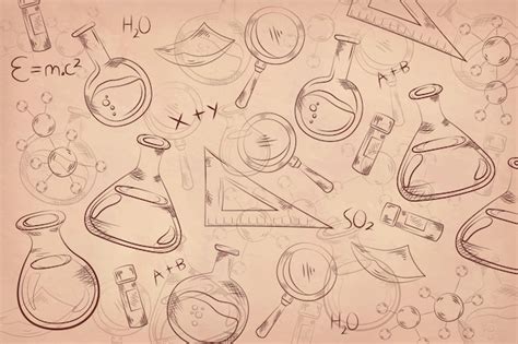 Free Vector Vintage Science Background